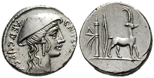 plancia roman coin denarius